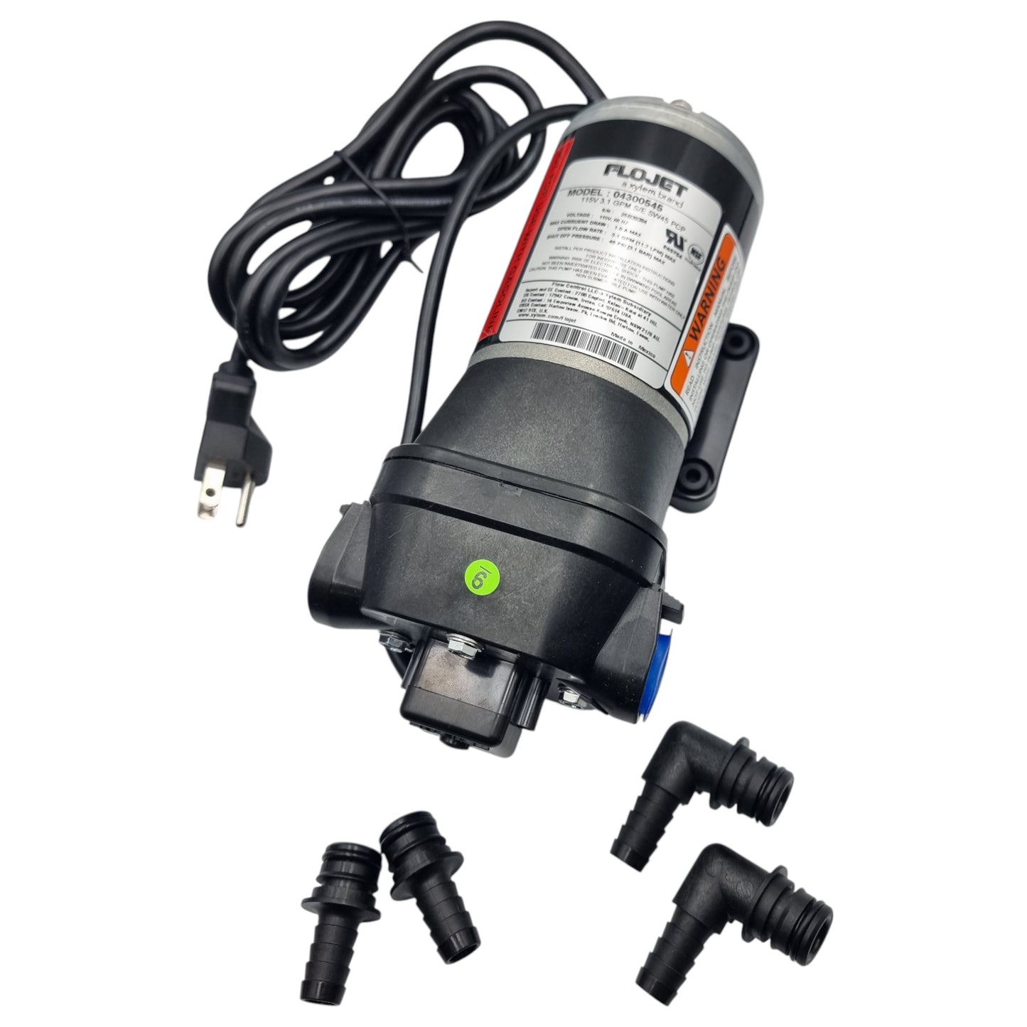 Bomba Flojet Quad Serie 4300 115V 45Psi 11.73Lpm 04300545A